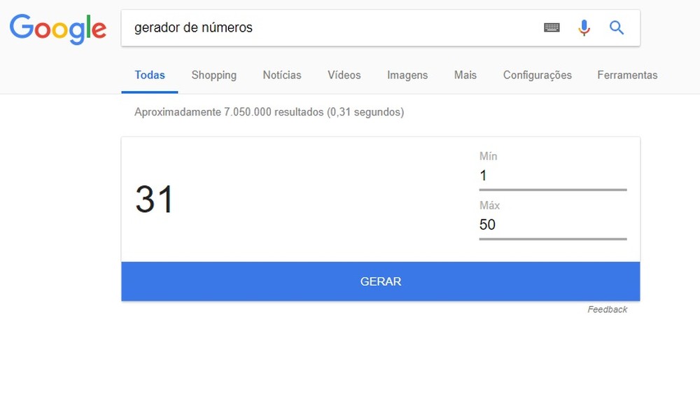 google numeros
