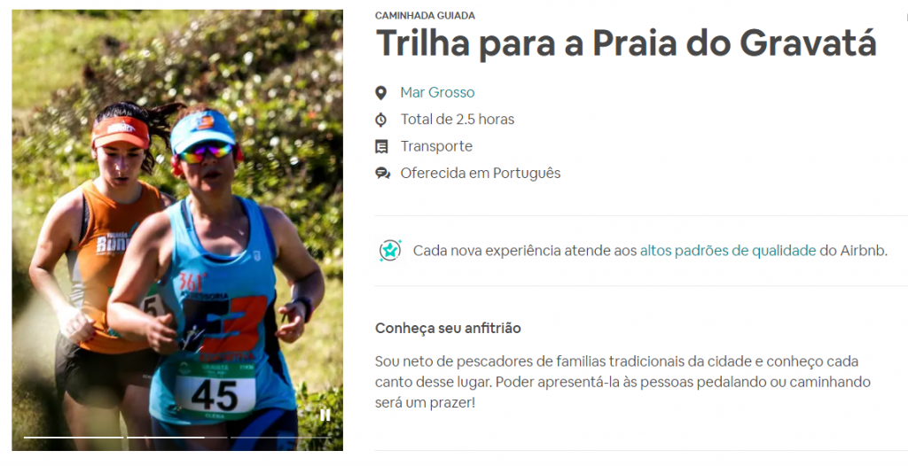Hora do Homem Trilha para a Praia do Gravatá Mar Grosso Experiências Airbnb no Brasil