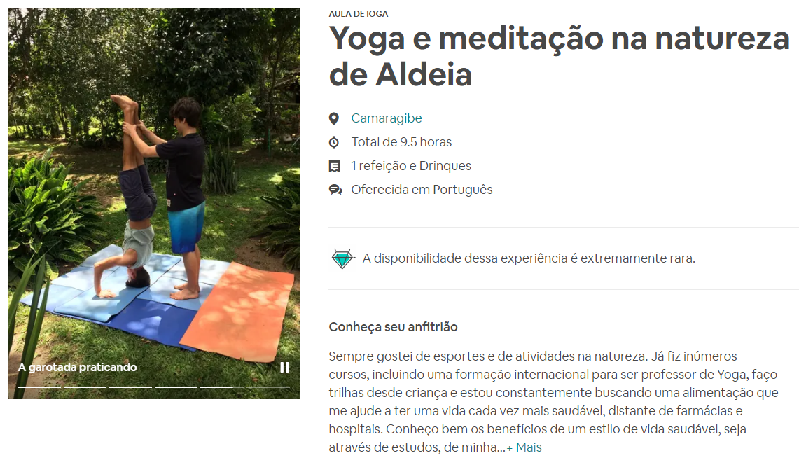 Hora do Homem Yoga e meditação na natureza de Aldeia Camarageribe Pernambuco Experiências Airbnb no Brasil