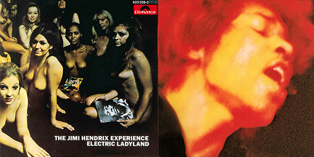 Capas de álbum que mudaram por cenas de sexo Jimi Hendrix – Electric Ladyland capa